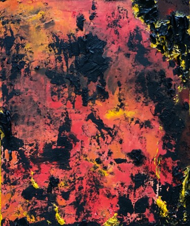 Pintura titulada "Fuoco ardente" por Laura Casini, Obra de arte original, Acrílico