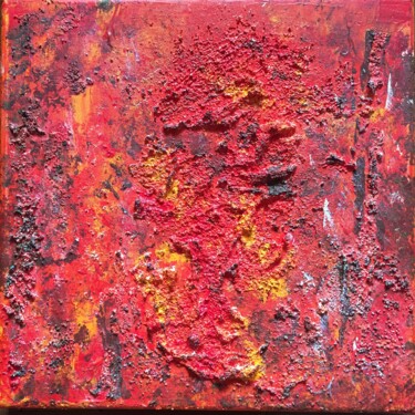 Painting titled "Fire" by Laura Casini, Original Artwork, Acrylic