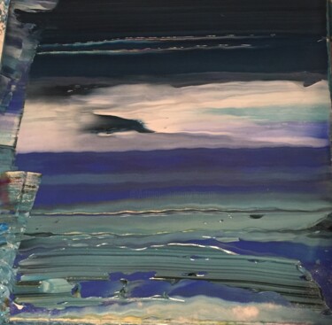 Pittura intitolato "Mare d' inverno" da Laura Casini, Opera d'arte originale, Acrilico
