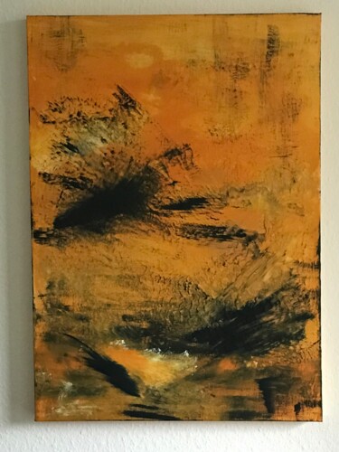 Malerei mit dem Titel ""Trying to fly"" von Laura Casini, Original-Kunstwerk, Acryl