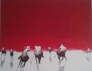 Painting titled "Polo" by Laura Dangelo, Original Artwork, Acrylic