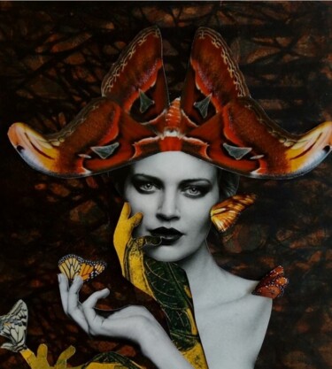 Collages titulada "Naturaleza" por Laura Dangelo, Obra de arte original, Collages