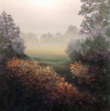 Pintura intitulada "Foggy morning" por Laura Mayo, Obras de arte originais, Acrílico