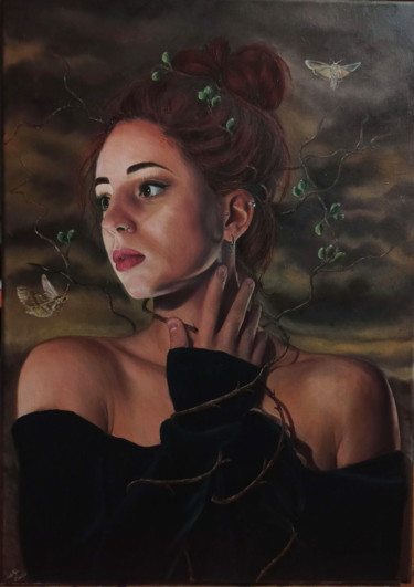 Painting titled "rigenera" by Laura Muolo, Original Artwork, Oil
