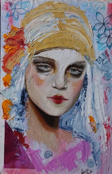 Pittura intitolato "Libera" da Laura Muolo, Opera d'arte originale, Olio