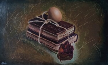 Pintura intitulada "I sussidiari" por Laura Muolo, Obras de arte originais, Óleo