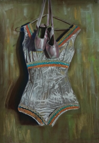 Рисунок под названием "Il costume e le sca…" - Laura Muolo, Подлинное произведение искусства, Пастель