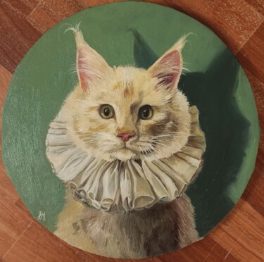 Schilderij getiteld "Mefisto" door Laura Muolo, Origineel Kunstwerk, Olie