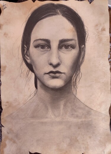 Desenho intitulada "Nude identità" por Laura Muolo, Obras de arte originais, Grafite