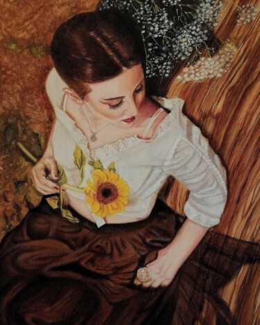 Painting titled "SIESTA" by Laura Segatori, Original Artwork, Oil