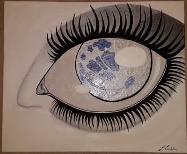 Картина под названием "Pupille" - Laura Trombella, Подлинное произведение искусства, Акрил