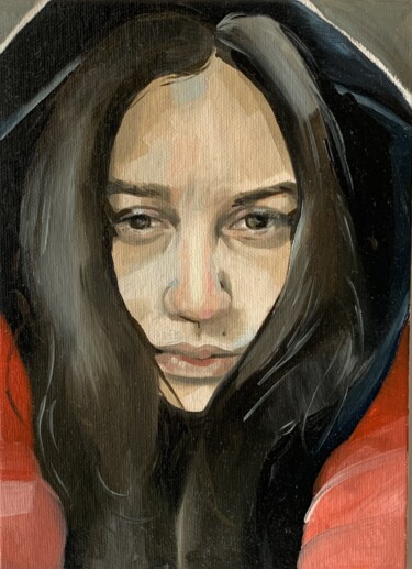 Pintura intitulada "Laura1" por Laura Vendramin, Obras de arte originais, Óleo Montado em Cartão