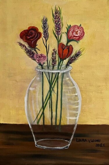 绘画 标题为“Vase” 由Laura Vila Leoni, 原创艺术品, 油