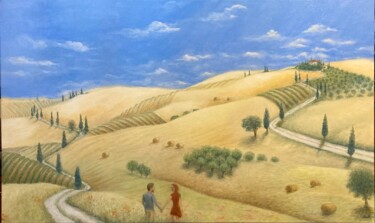 Malerei mit dem Titel "18Giugno22" von Laura Vincelli, Original-Kunstwerk, Öl