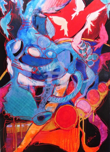 Il silenzio degli Angeli Painting titled "Il silenzio degli A…" by Laura Alunni, Original Art, Enamel