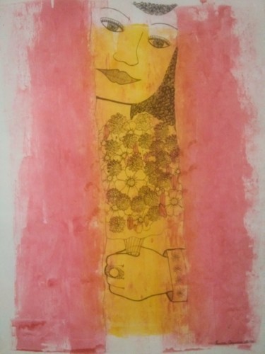 "La novia" başlıklı Resim Laura Capurro tarafından, Orijinal sanat, Mürekkep