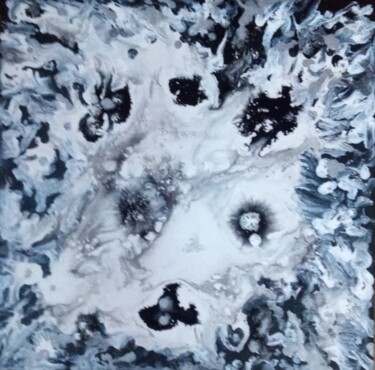 Pittura intitolato "Universo en blanco…" da Laura Capurro, Opera d'arte originale, Acrilico Montato su Telaio per barella in…