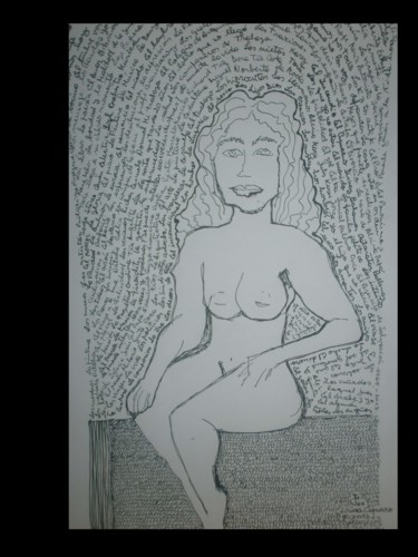 Dibujo titulada "desnudo.jpg" por Laura Capurro, Obra de arte original, Otro
