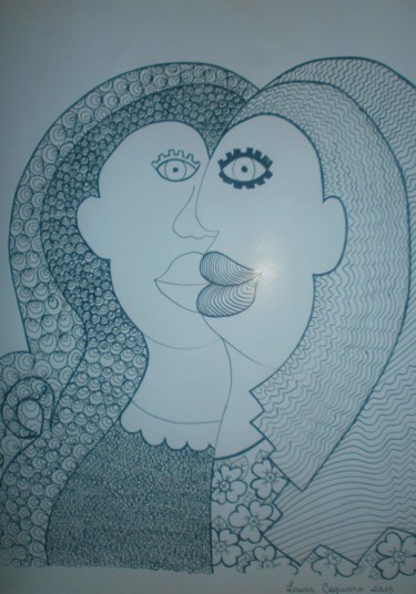 Dibujo titulada "Mujeres / women / l…" por Laura Capurro, Obra de arte original, Otro