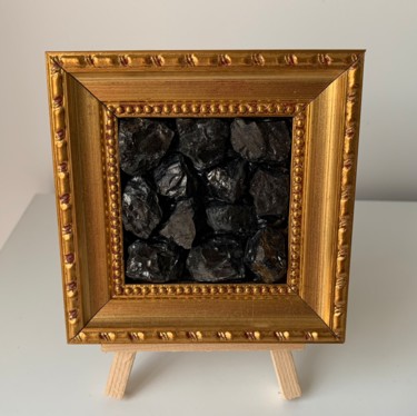 Collages intitulée "L'or noir" par Elma, Œuvre d'art originale, Collages