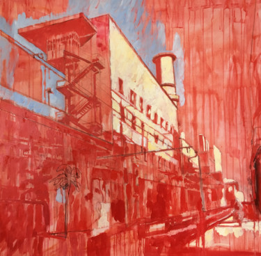 "City 01" başlıklı Tablo Laura Federici tarafından, Orijinal sanat, Petrol