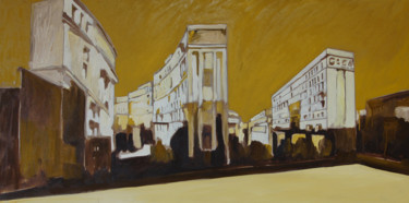 Pittura intitolato "city, largo s susan…" da Laura Federici, Opera d'arte originale, Olio