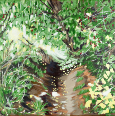 Картина под названием "Berry Passage" - Laura K Smith Paintings, Подлинное произведение искусства, Акрил Установлен на Дерев…
