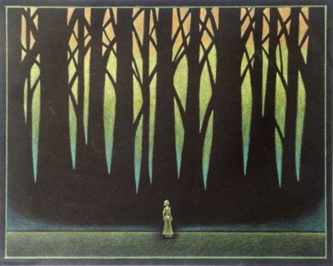 Collages titled "Into The Woods" by Laura Lee Gulledge, Original Artwork