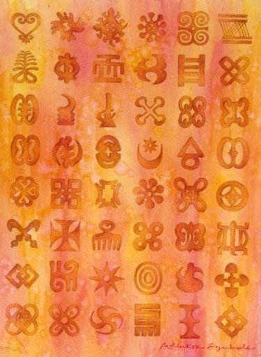Collages titled "Adinkra Symbols" by Laura Lee Gulledge, Original Artwork