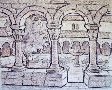 Collages titled "Cloisters" by Laura Lee Gulledge, Original Artwork