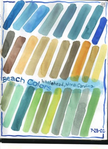Collages titled "Beach colors" by Laura Lee Gulledge, Original Artwork