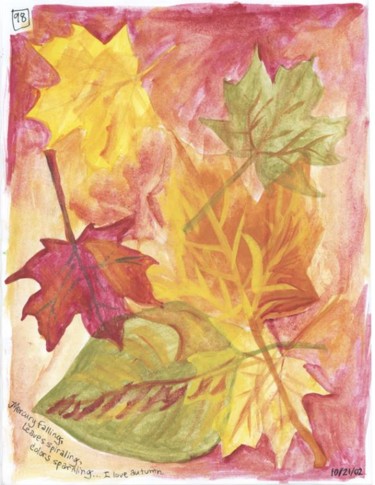 Collages titled "Autumn" by Laura Lee Gulledge, Original Artwork