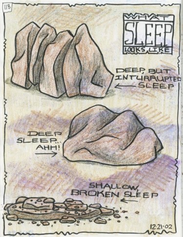 Collages titled "What sleep looks li…" by Laura Lee Gulledge, Original Artwork