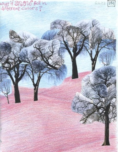 Collages titled "Snow in different c…" by Laura Lee Gulledge, Original Artwork