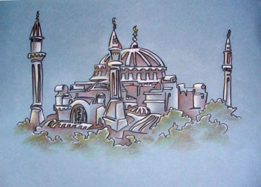 Collages titled "Aya Sofya, Istanbul" by Laura Lee Gulledge, Original Artwork
