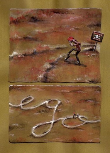 Collages titled "Mine Field" by Laura Lee Gulledge, Original Artwork