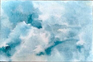 Pintura titulada "Paris sky I" por Laura Molloy, Obra de arte original, Oleo
