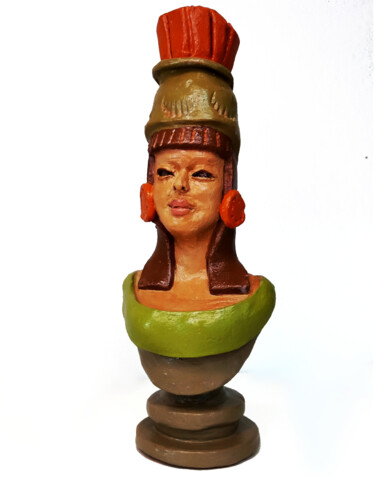 「Diosa Inca」というタイトルの彫刻 Laura Nehrによって, オリジナルのアートワーク, テラコッタ