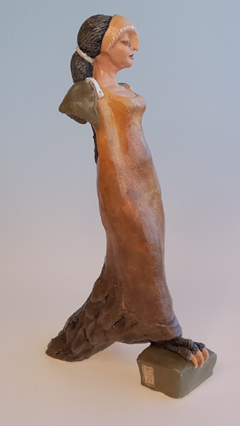 Rzeźba zatytułowany „Lady Astrige” autorstwa Laura Nehr, Oryginalna praca, Terakota