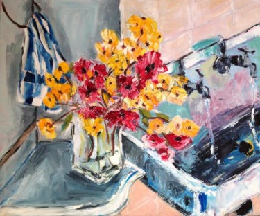 Pittura intitolato "Primavera" da Laura Tedeschi Pittrice, Opera d'arte originale, Olio