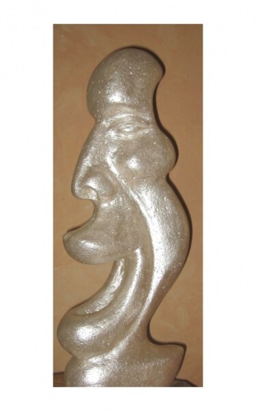 Sculptuur getiteld "SOURIRE" door Laure-Anne Bocquel, Origineel Kunstwerk, Cellenbeton