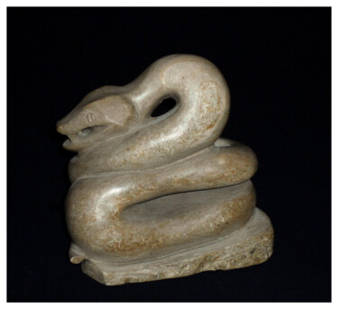 Скульптура под названием "SERPENT" - Laure-Anne Bocquel, Подлинное произведение искусства, Камень