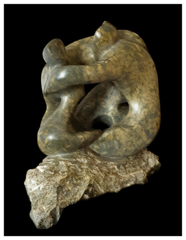 Sculpture titled "OSMOSE" by Laure-Anne Bocquel, Original Artwork, Stone