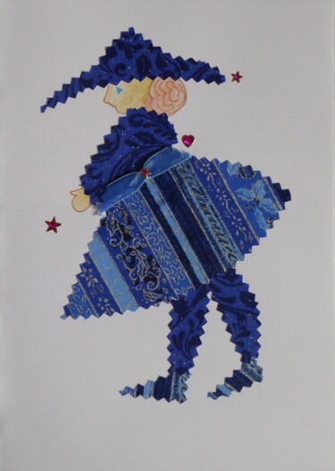 Artisanat intitulée "En bleu de Perse" par Laure Barlet, Œuvre d'art originale, Décoration de maison