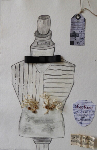 "Mode hiver au mascu…" başlıklı Tablo Laure Barlet tarafından, Orijinal sanat, Suluboya