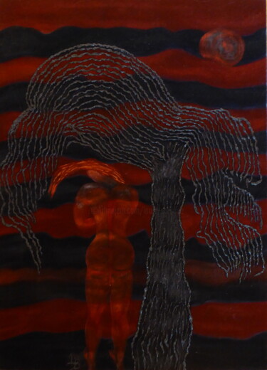Peinture intitulée "Sous le vent de la…" par Laure Barlet, Œuvre d'art originale, Huile