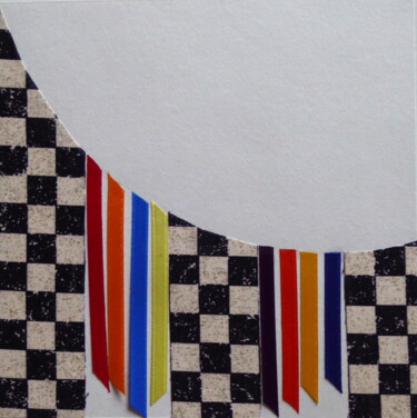 Textilkunst mit dem Titel "La mairie ronde d'A…" von Laure Barlet, Original-Kunstwerk, Andere