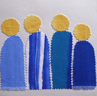 Art textile intitulée "Les passants" par Laure Barlet, Œuvre d'art originale, Autre