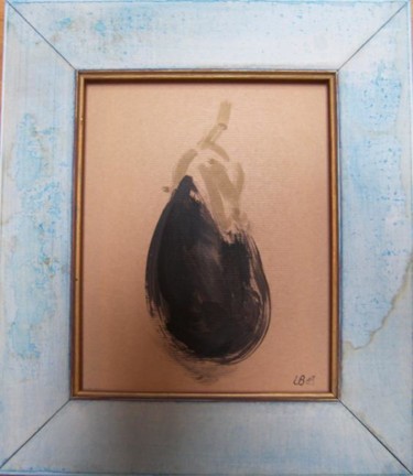 Painting titled "aubergine solo" by Laure Boin Watorek, Original Artwork