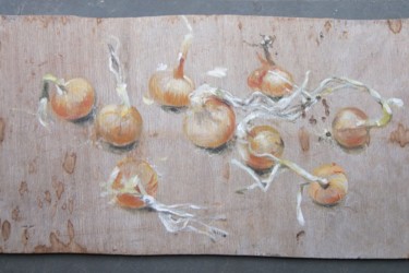 Painting titled "Oignons à la plancha" by Laure Boin Watorek, Original Artwork